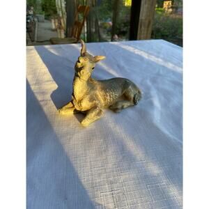 VTG O'Well Christmas Nativity DONKEY Grandeur Noel Porcelain Figurine 5x7in EUC